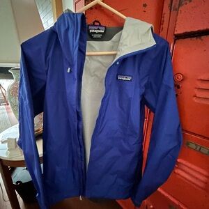 Royal Blue Patagonia Rain Jacket Windbreaker